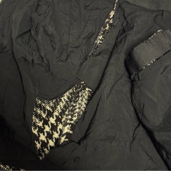 The Kooples Paris Black Tweed Mini Skirt A Line Zip Front Black 4 - Picture 7 of 7